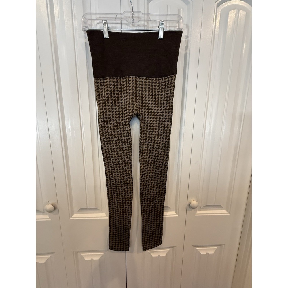shosho Brown Houndstooth High-Waist women's Leggings size small